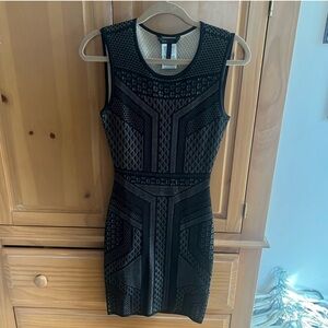 NWOT BCBGMAXAZRIA Jacquard Bandage Dress